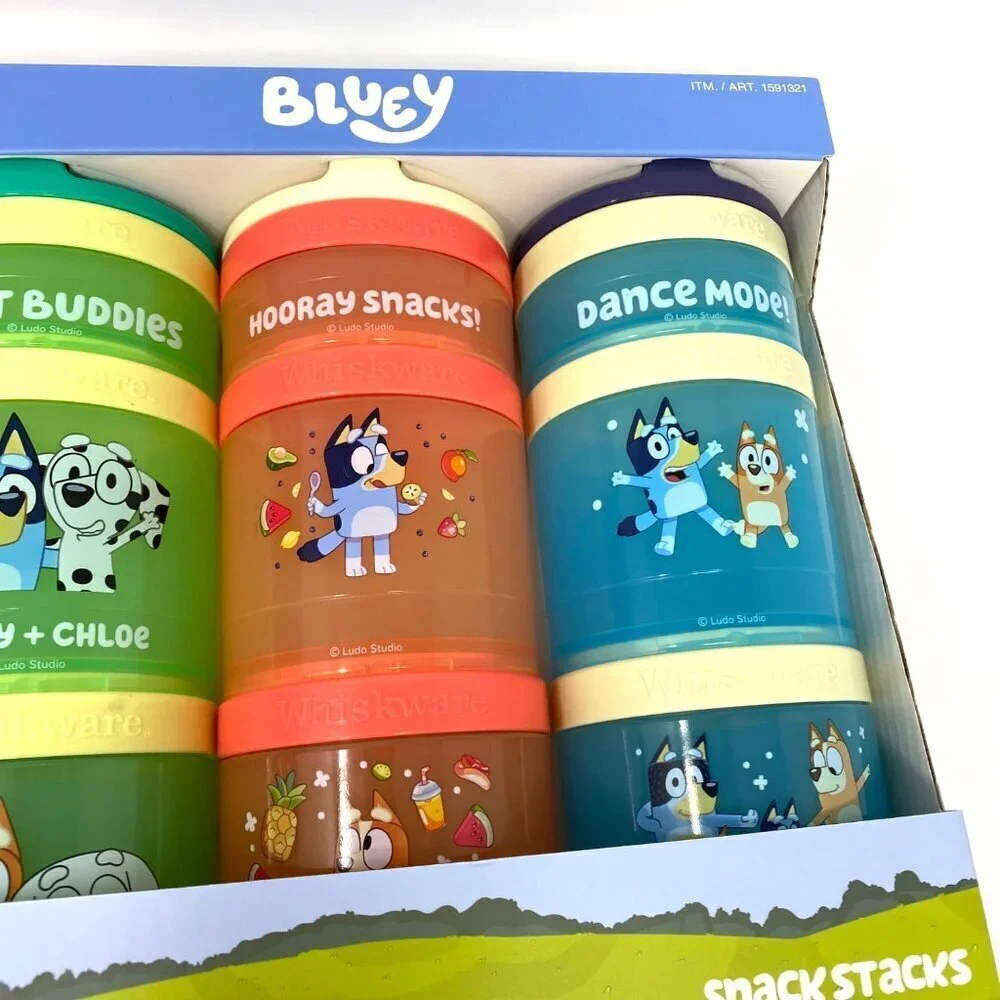 Whiskware Bluey Or Paw Patrol Snack Containers On The Go Kids Toddler Twist Lock